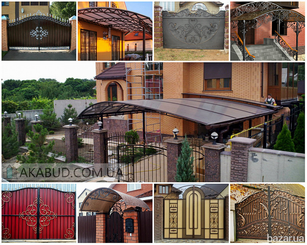 Металлические и кованые ворота. Навесы для авто. Решетки, заборы, двери из металла Кривой Рог - изображение 1
