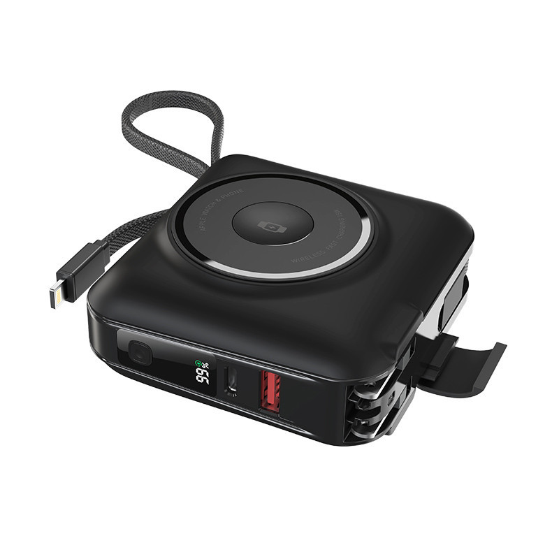 Портативное ЗУ Power Bank WIWU Wi-P051 6 in 1 PD45W с БЗУ+iWatch 15000 mAh Херсон - зображення 2