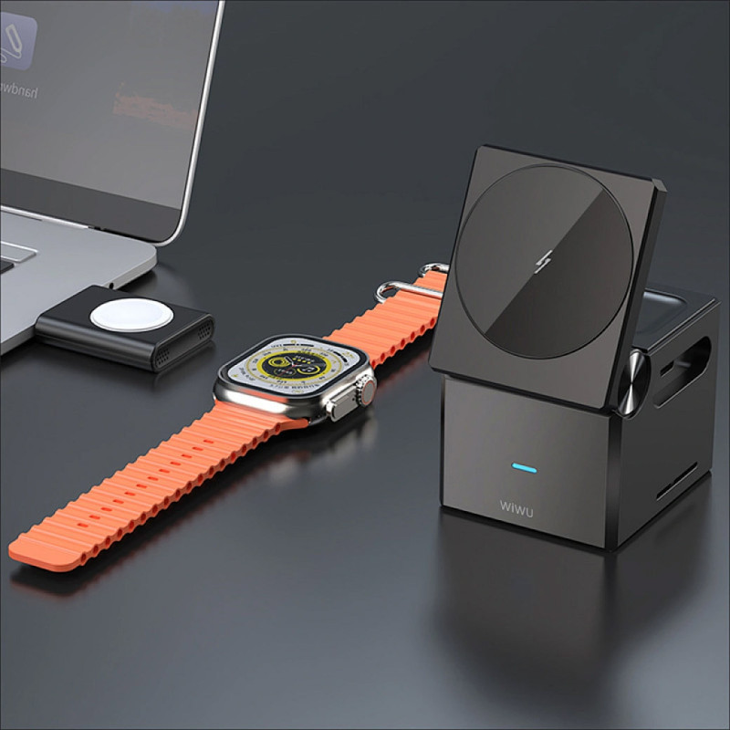 БЗУ WIWU Wi-W030 Planeta Trio 3 in 1 Cableless charger Херсон - зображення 3