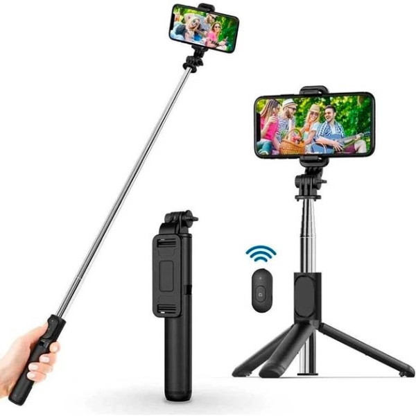Монопод XO SS09 Multifunctional remote control selfie-stick Black (Код товару:38643) Харків - зображення 4
