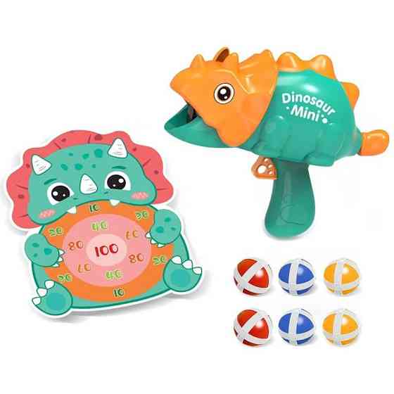 Уценка Интерактивная игра Dinosaur Athletics Gun на липучках + мишень Херсон