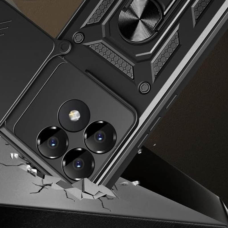 Ударопрочный чехол Camshield Serge Ring для Xiaomi Poco F6 Pro Херсон - зображення 4