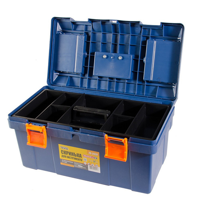 Ящик для инструментов MASTERTOOL с пластиковыми замками органайзеры 20" 500х270х245 мм 79-2620 Харків - зображення 2