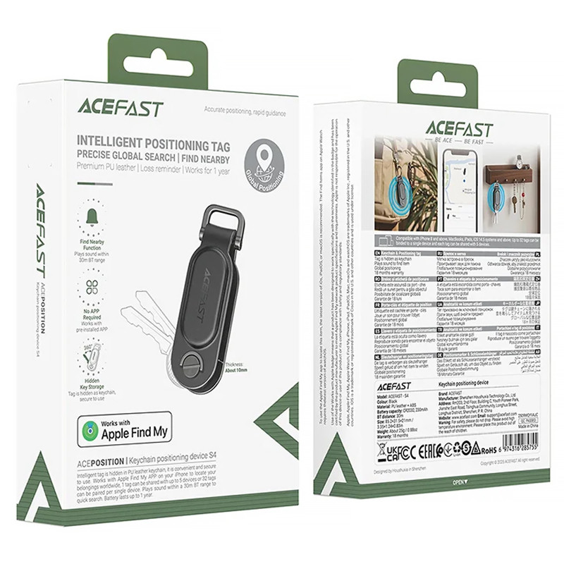 Трекер Acefast S4 Keychain Tag 230 mAh Херсон - зображення 4