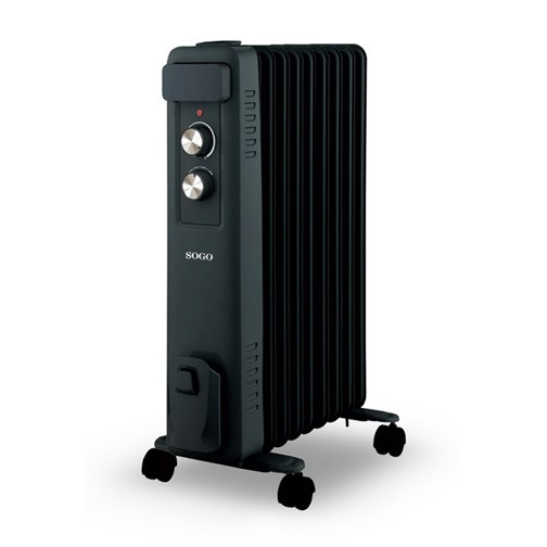 Обогреватель масляный SOGO SS-18460 2000 Вт черный Київ - зображення 1