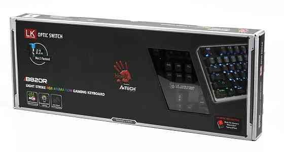 Клавиатура компьютерная проводная Bloody B820R USB Black Red SW черная Київ