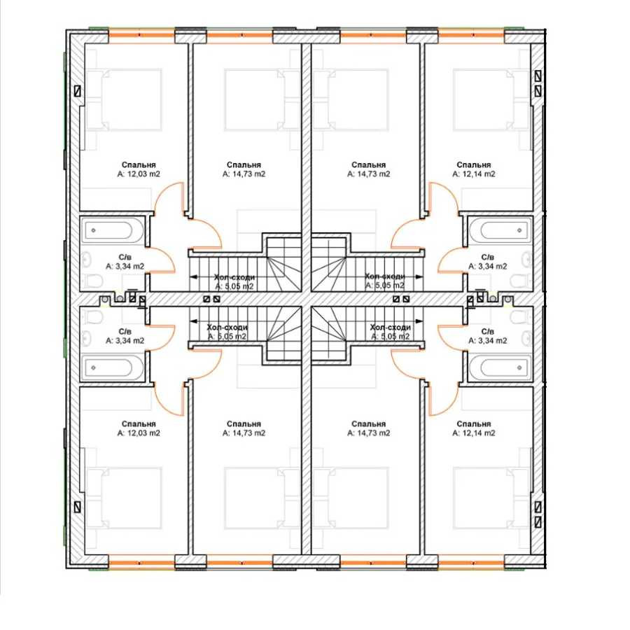 продажа 3-к таунхаус Киево-Святошинский, Гатное, 75000 $  - зображення 8