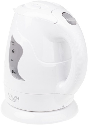 Электрочайник Adler AD 08 white 1 л белый Київ - зображення 3