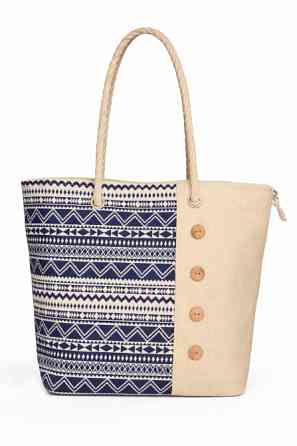 Зручна містка текстильна сумка з орнаментом Вишгород