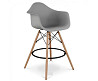 Стілець Тауер Вуд Eames барний високий сірий Дніпро
