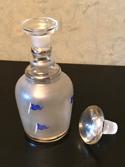 Винтажный графин для напитков с 5 стаканчиками, Чехословакия, 60-е годы. Дніпро - зображення 3