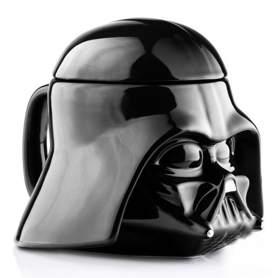 Кружка Чашка Бокал с крышкой Star Wars Дарт Вейдер Star Wars 3D  (Черная) Керамика Київ - зображення 4