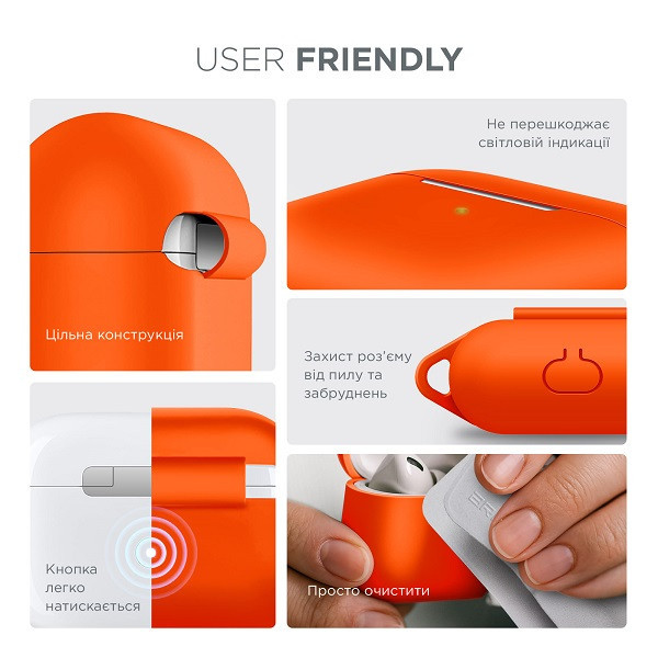 Чохол для навушників ArmorStandart Hang Case для Apple Airpods Pro Orange (ARM56065) Харьков - изображение 3