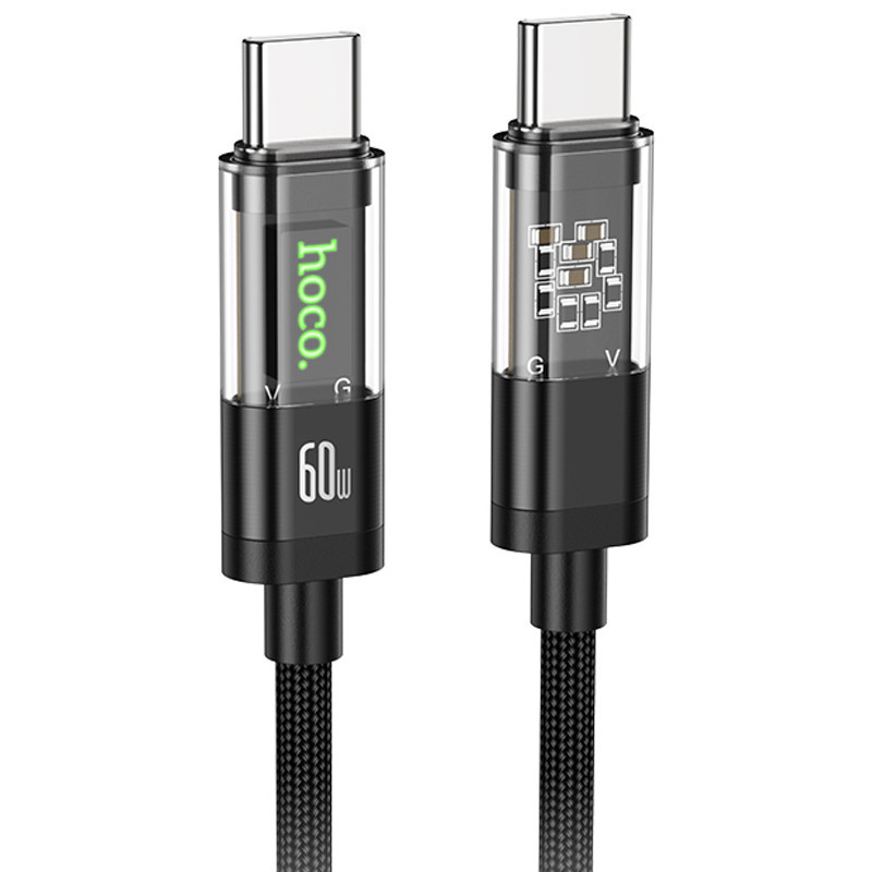 Дата кабель Hoco U116 Transparent Discovery Edition 60W Type-C to Type-C (1.2m) Херсон - зображення 1