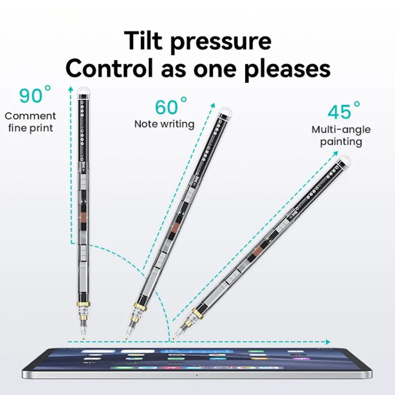 Стилус Usams US-ZB264 Transparent Magnetic Charding Tilt-sensitive Active Touch for iPad Херсон - зображення 4