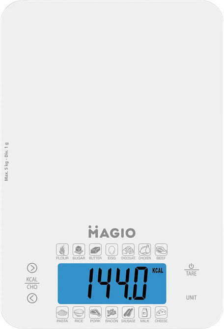 Весы кухонные Magio MG-696 5 кг белые Київ - зображення 1