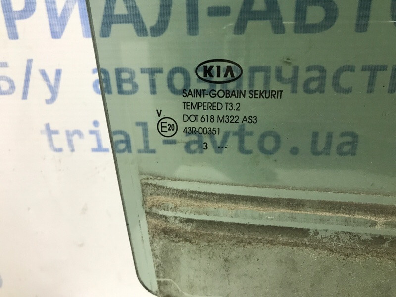 Стекло двери заднее правое Kia Sportage SL 2.0 DIESEL D4HA 2010 (б/у) Киев - изображение 3