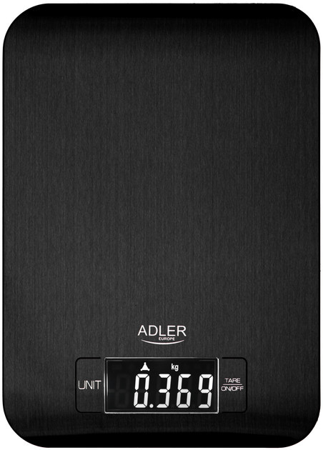 Весы кухонные Adler AD 3183 black 5 кг черные Київ - зображення 2