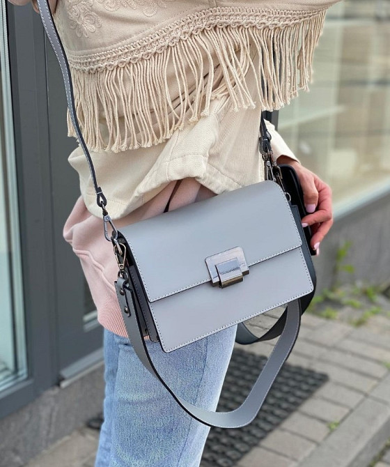 Модні шкіряні сумки Італійська сумочка гладка шкіра TS000101 Київ - зображення 1