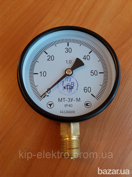 Манометр показывающий МТ-3У-М (МТ-3У, МТ 3У, МТ3У, МТ3-У) - радиальный штуцер (РШ) Киев - изображение 1