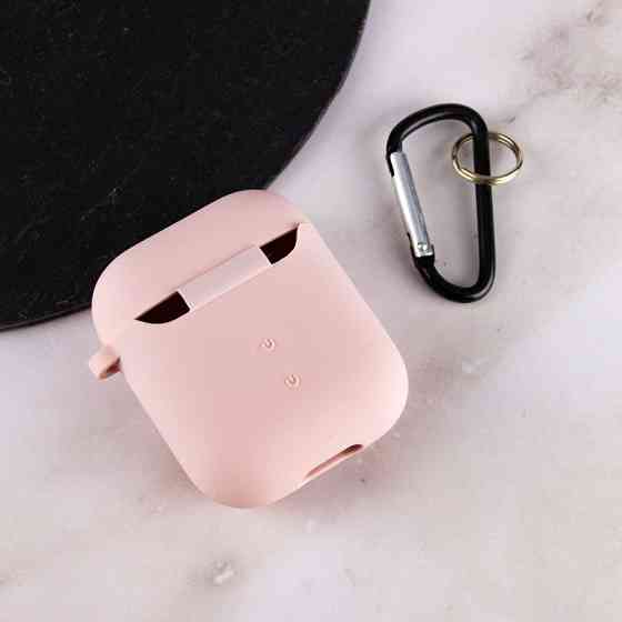 Силиконовый футляр с микрофиброй для наушников Airpods 1/2 Херсон