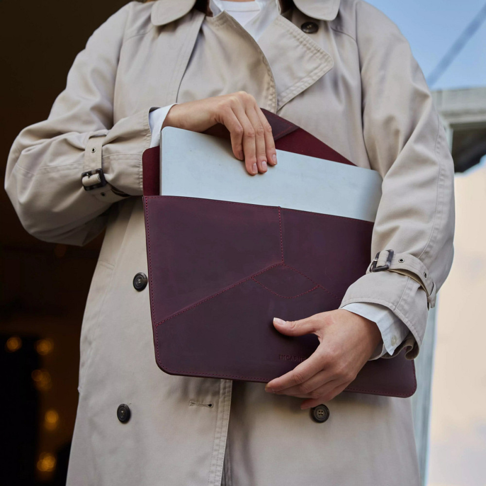 Чехол для ноутбука винтажный Incarne Message MacBook Pro 13" 2016-2025 message-burgundy-vintage-pro- Київ - зображення 7