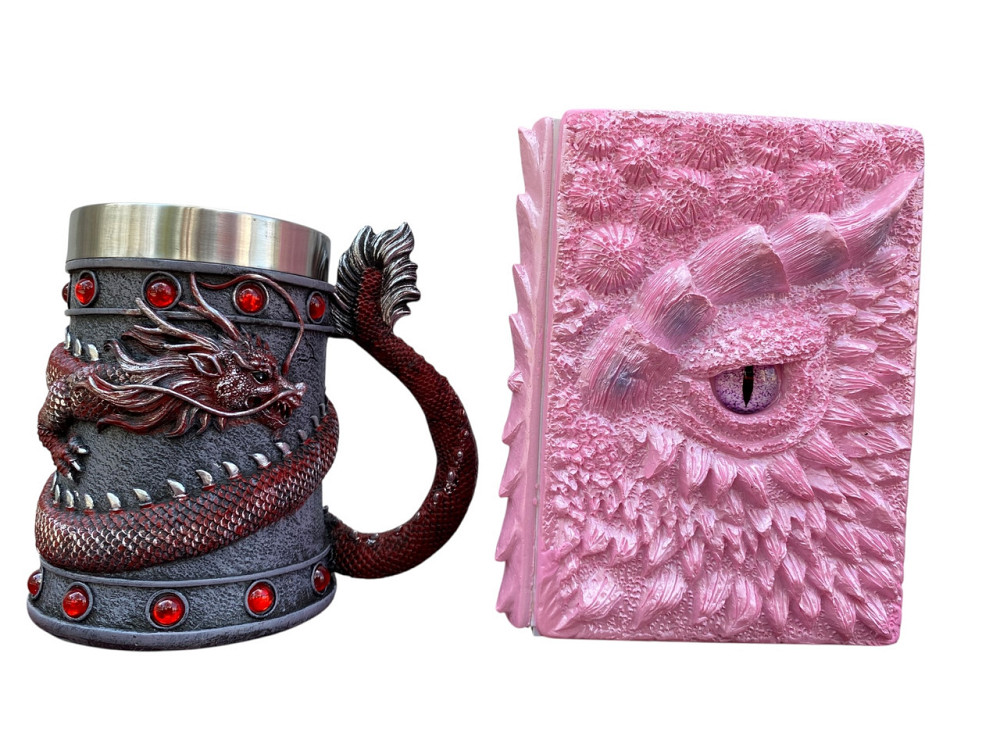 Подарочный набор Кружка 3D Танкард Red Rose и Блокнот 3D «Дракон Единорога» Київ - зображення 1