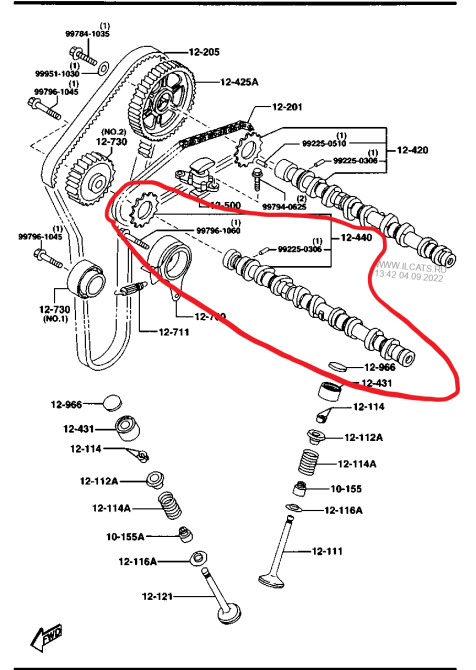 Z50112440A, Розподвал випускний Мазда 323 1.5, 16V, Z5, Mazda Z501441 Вінниця - зображення 2