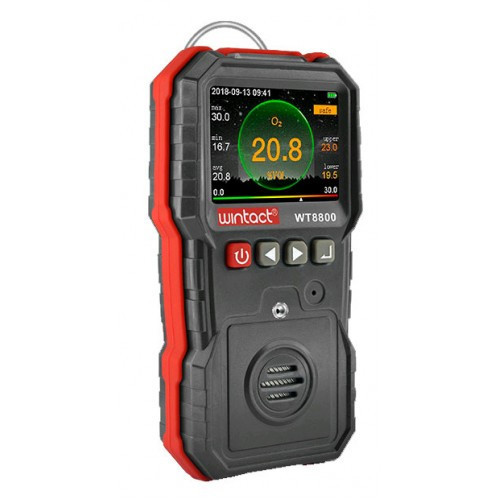 Газоанализатор кислорода O2 (0-30% VOL) WINTACT WT8800 Харків - зображення 3