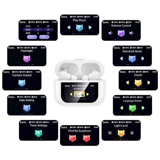 Беспроводные TWS наушники Hoco EW88 Rampino with Touch Screen ANC Херсон