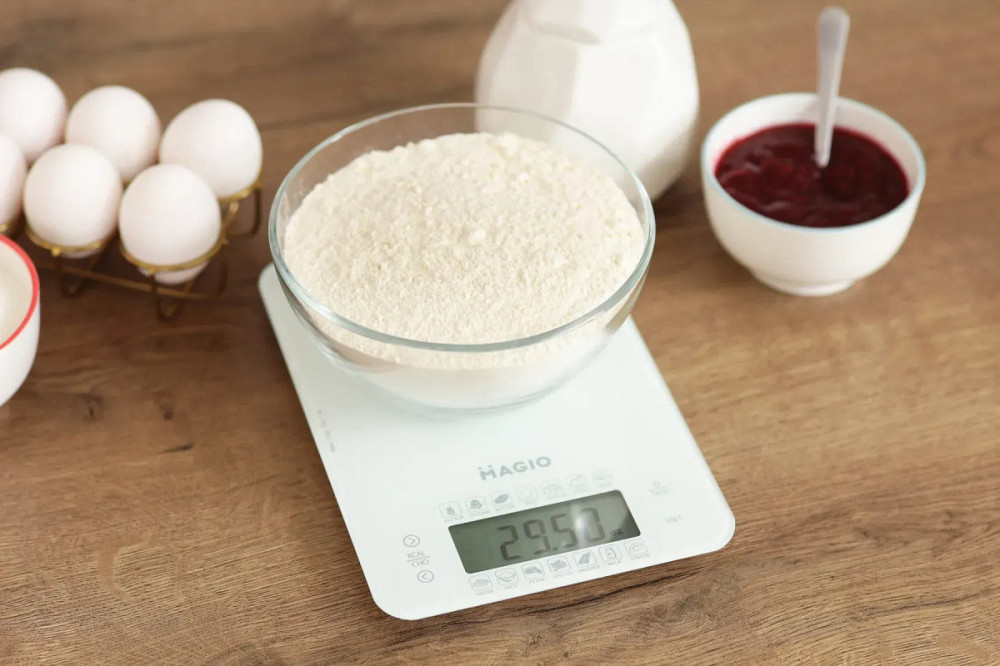 Весы кухонные Magio MG-696 5 кг белые Київ - зображення 4