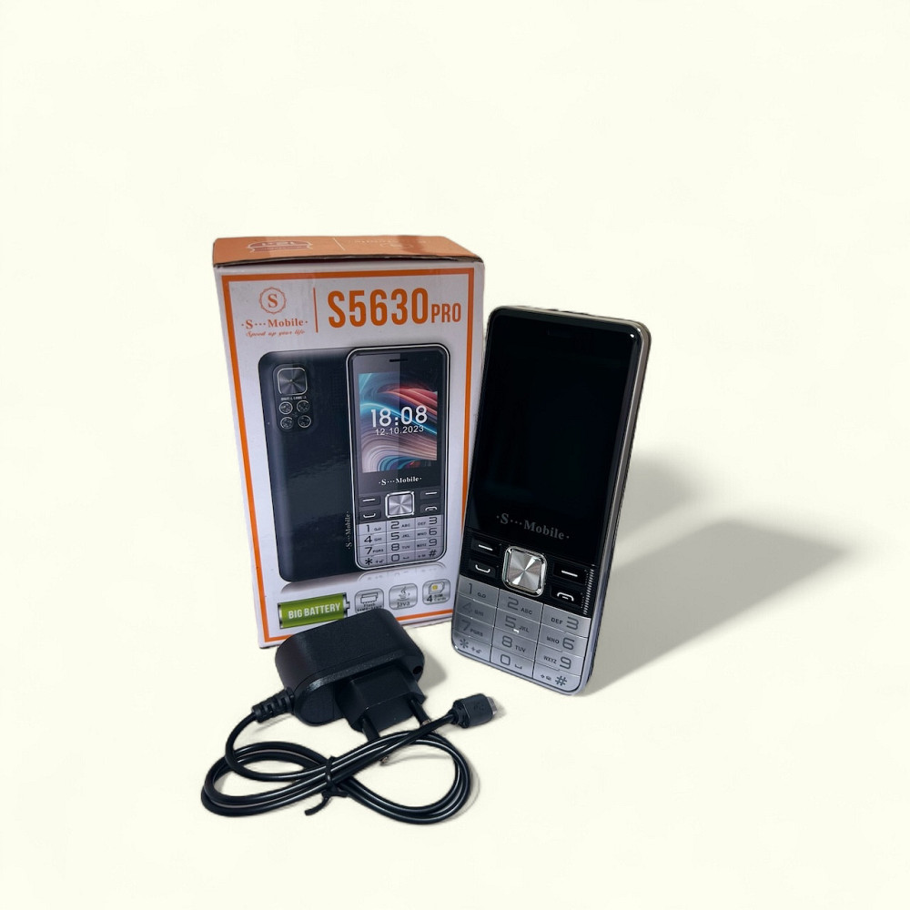 Кнопочный мобильный телефон на 4 сим карты AIEK s-mobile 5630 Black Київ - зображення 2