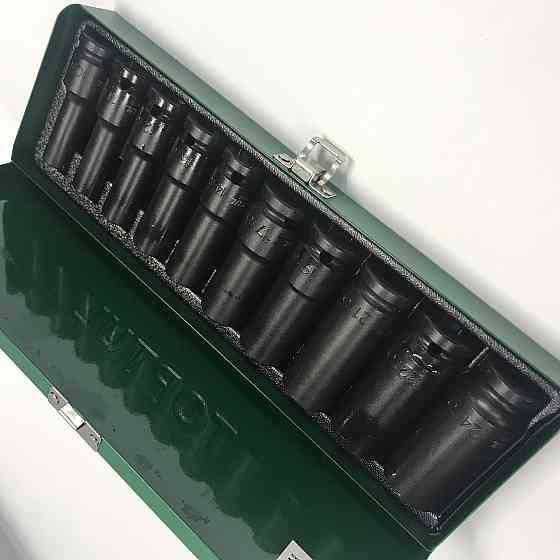 Набор длинных торцевых головок ударных TOPTUL 1/2" 10-24мм 10ед. GDAD1002 Харьков