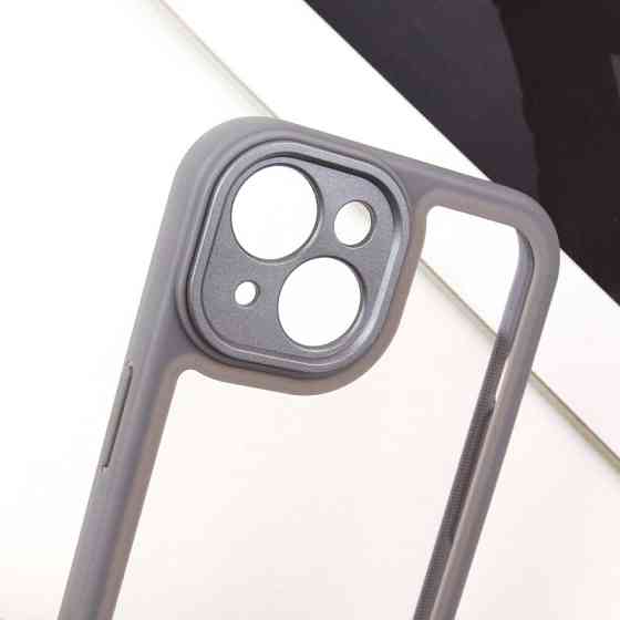 TPU чехол Transparent + Colour 1,5mm для Apple iPhone 15 (6.1") Херсон