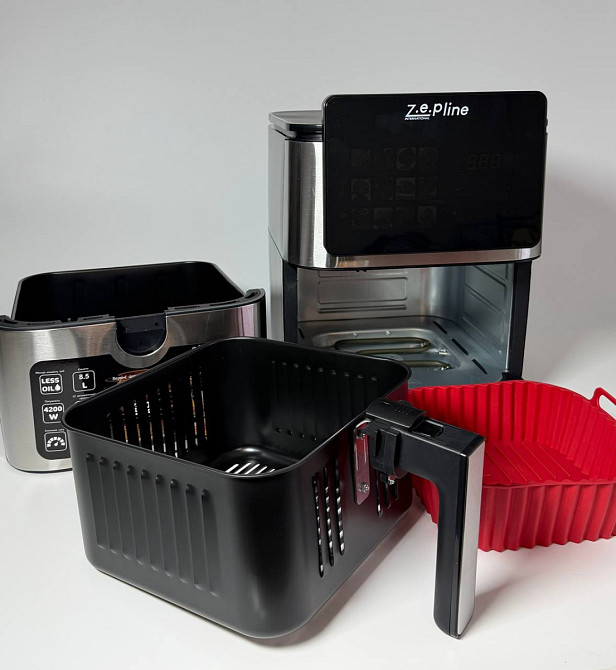 Аэрогриль мультипечь на два тэна со съемным ковшиком и силиконовой формой Zepline ZP-00342 13 л 4200 Киев - изображение 7
