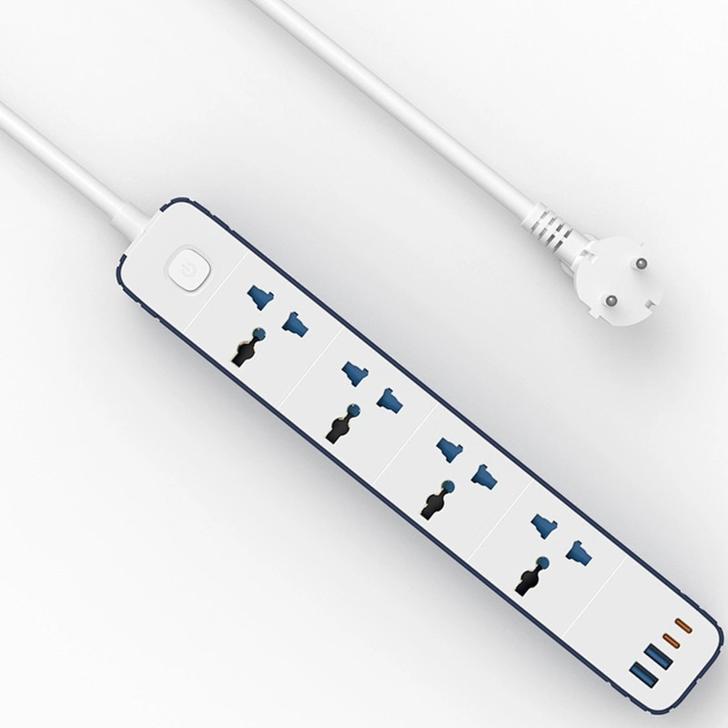 Удлинитель WIWU S007 Power Strip PD20W (2USB-A/2C/4xSocket) (2m) Херсон - изображение 3