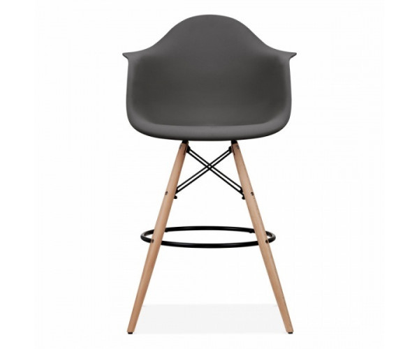 Стілець Тауер Вуд Eames барний високий чорний Дніпро - зображення 3