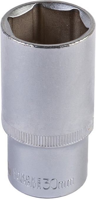 Головка торцевая 6-гранная удлиненная MASTERTOOL ½" 30 мм L 78 мм CrV 78-0530 Харків - зображення 1