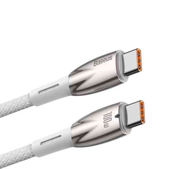 Дата кабель Baseus Glimmer Series Fast Charging Type-C to Type-C 100W 1m (CADH00070) Херсон