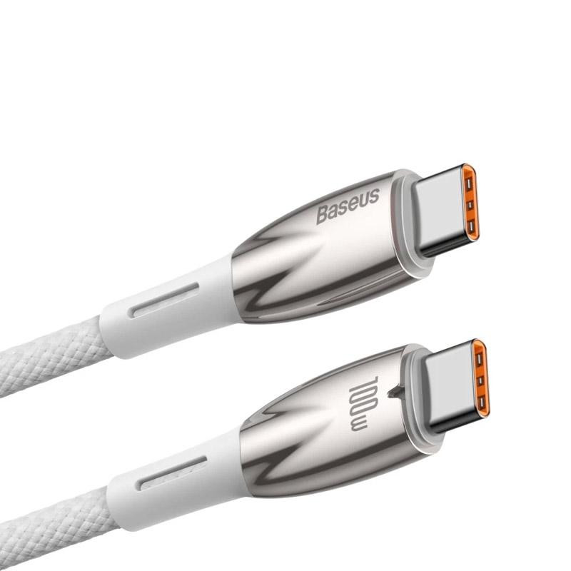 Дата кабель Baseus Glimmer Series Fast Charging Type-C to Type-C 100W 1m (CADH00070) Херсон - зображення 3