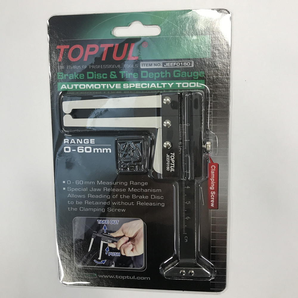 Штангенциркуль для дисков и шин TOPTUL JEEF0160 Харків - зображення 6
