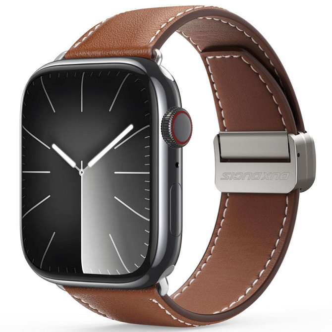 Ремешок Dux Ducis Genuine Leather для Apple Watch 42(ser.1-3)/44/45/46/49mm Херсон - зображення 1