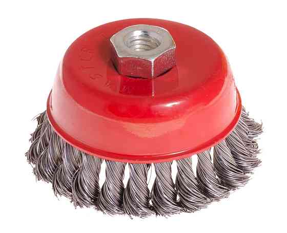 Щетка торцевая MASTERTOOL из плетеной проволоки Ø 100 мм М14 19-7010 Харьков
