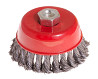 Щетка торцевая MASTERTOOL из плетеной проволоки Ø 100 мм М14 19-7010 Харьков