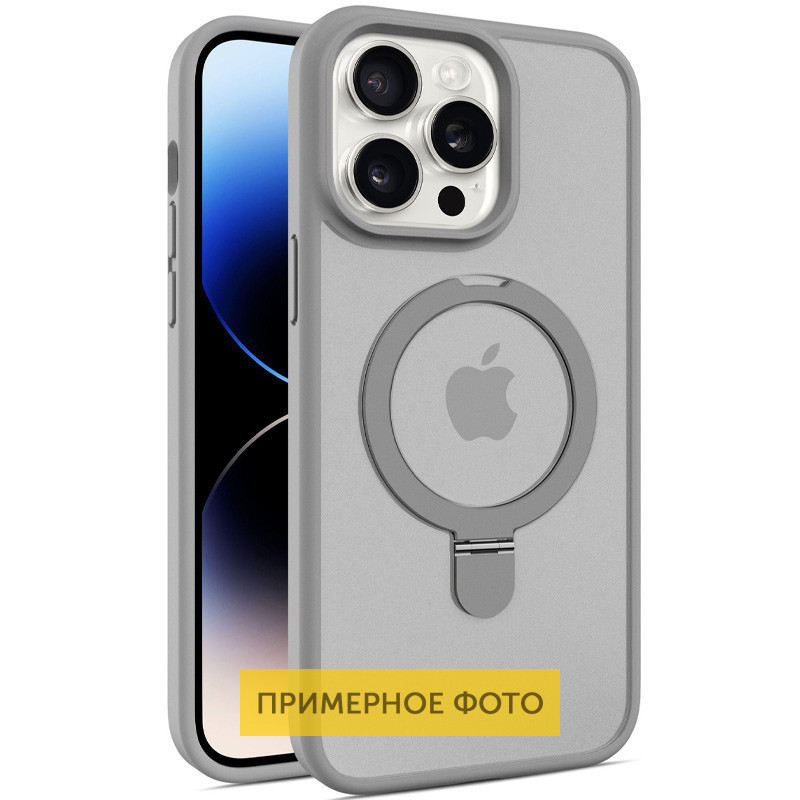 TPU+PC чехол Metal Buttons with MagSafe Colorful HQ Ring для Apple iPhone 16 (6.1") Херсон - зображення 1