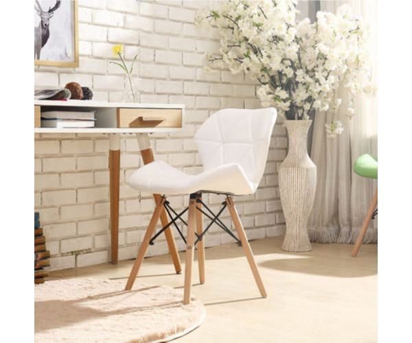 Стілець Стар м'який екошкіра біла Дніпро - зображення 4