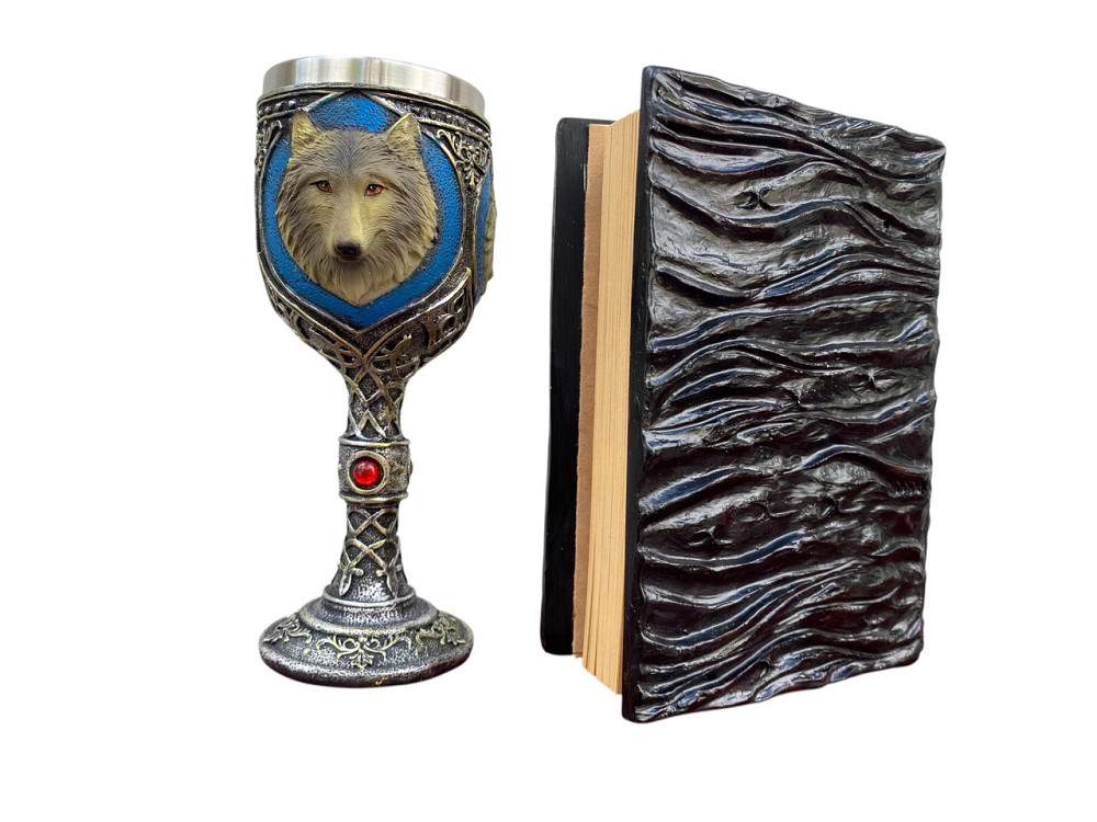 Подарочный набор Бокал 3D Волки и Блокнот 3D «Книга, что смотрит в ответ» Київ - зображення 2