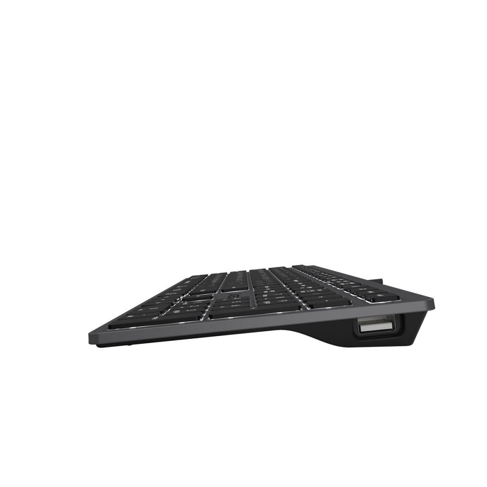 Клавиатура компьютерная проводная A4Tech FX60HUSB(Grey)Whitebacklit серая Київ - зображення 5