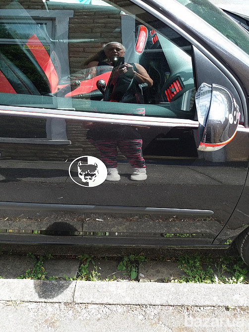 Наклейка на авто Питбуль Большая Чёрная Бориспіль - зображення 5