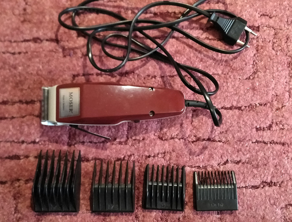 Машинка для стрижки профессиональная Moser 1400 Burgundy Вишневе - зображення 2